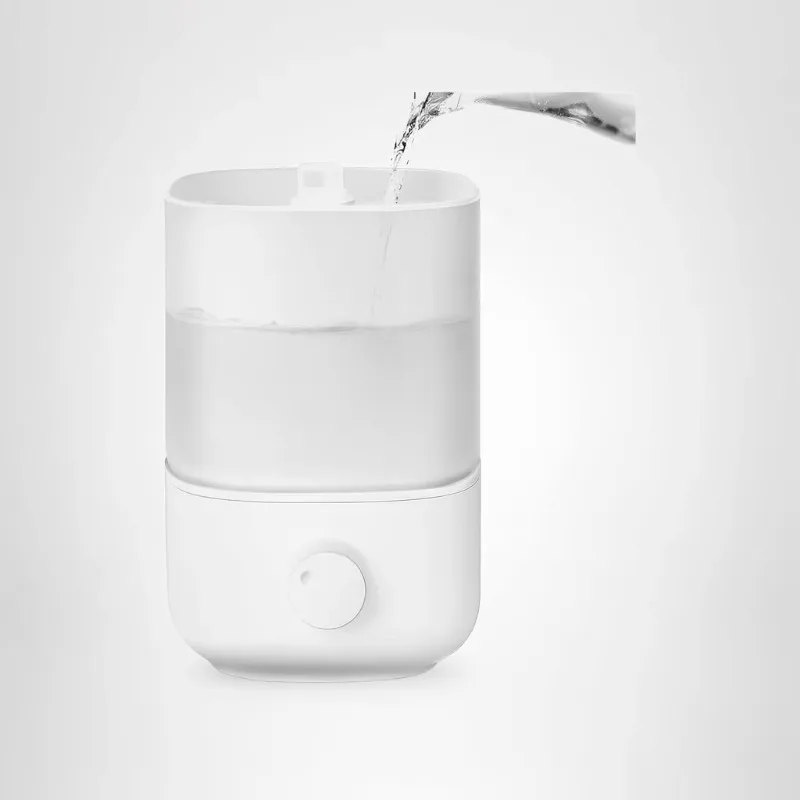 Evaporative Humidifier for Bedroom Nursery Dual Air Water Filters Separate Sensor Blue Light Free Nightlight Touch