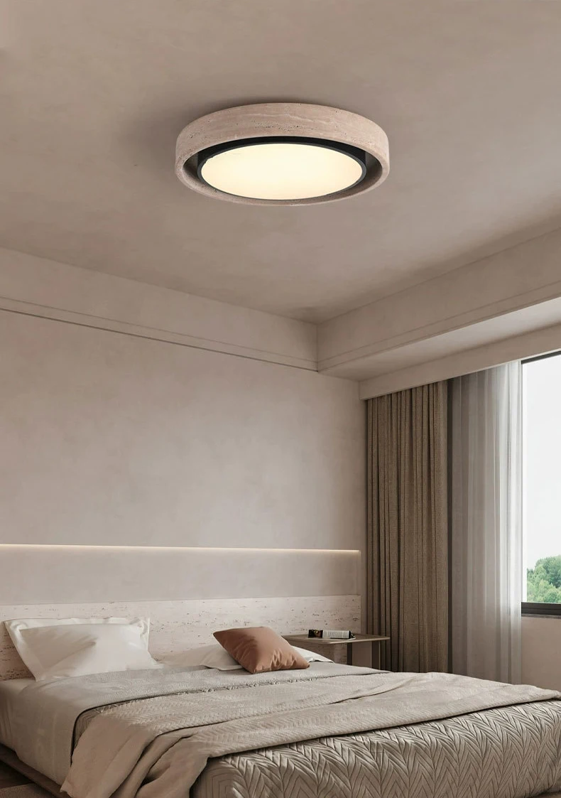 Minimalist Natural Stone LED Ceiling Light 40 50CM