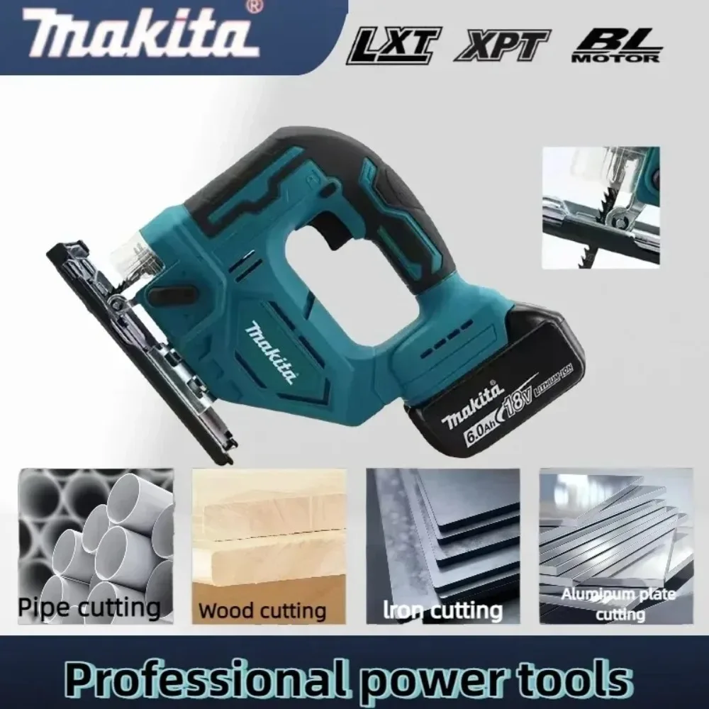 

Makita Brushless Electric Reciprocating Saw Lithium Battery Powered Multifunctional Woodworking Wire Cutting Machine Rechargeabl