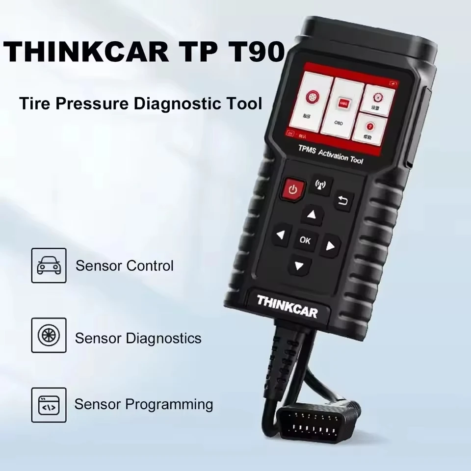 NEW V1.36 ThinkCar TP T90 TPMS Activation Tool OBD2 Car Diagnose Fault Code Programmer Tire Pressure Sensor Tool PK THINKTPMS G2