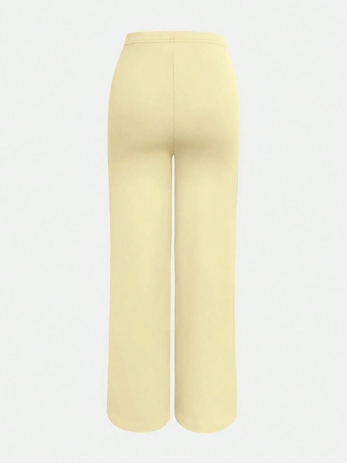 

Женские брюки с высокой талией, эластичные, прямого кроя, повседневные, полной длины