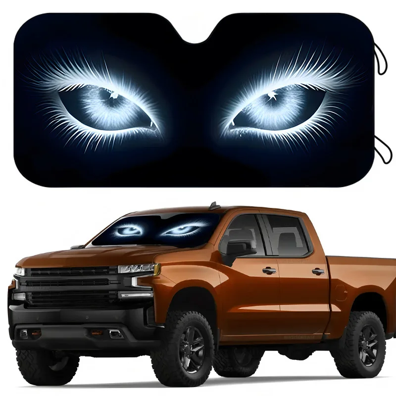 1Pcs Car Windshield Sun Shade, Playful Design, Easy Installation, For Suvs Rvs