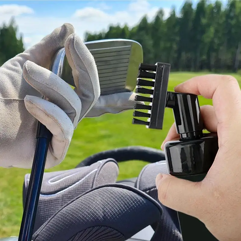 1pc Golf Club Cleaner Groove Tube Golf Brush Golf Club Brush with Leakproof Reservoir Tube Squeeze Bottle Portable cleaning tool