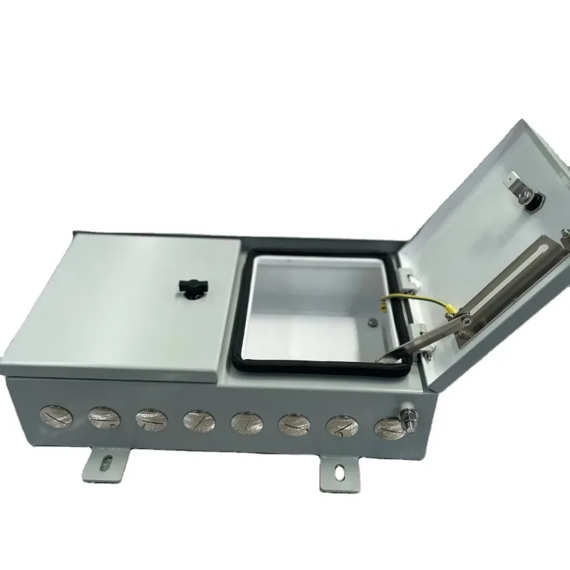 Double door 304 stainless steel IP55 protection grade outdoor waterproof distribution box for power equipment
