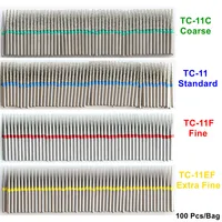100 Piezas/Bolsa Fresas Dentales de Diamante de Alta Calidad para Pulido DIA.1.6mm para Pieza de Mano de Alta Velocidad Herramientas de Odontología