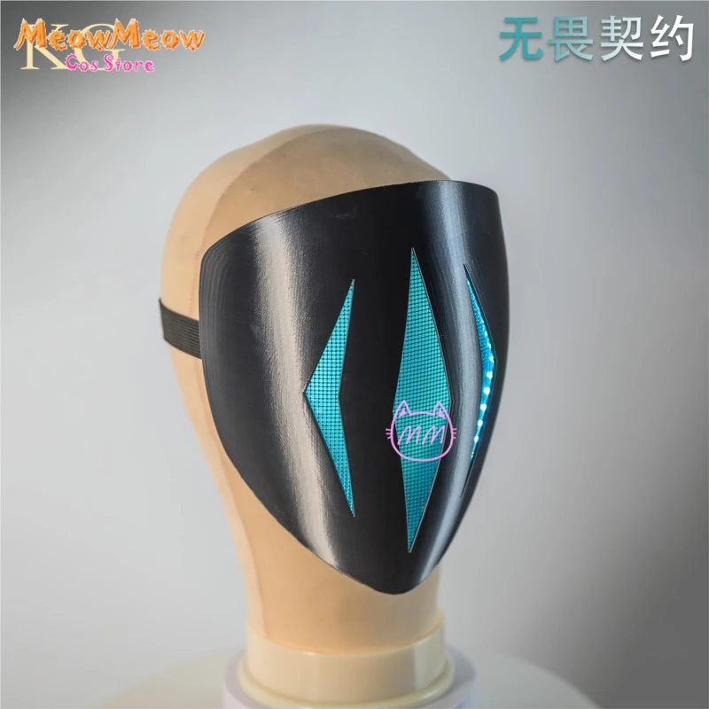 VALORANT Omen Paranoia Glowing Helmet Cosplay Wearable Mask DIY Prop Replica Halloween Gothic Wear Masquerade  Halloween Anime