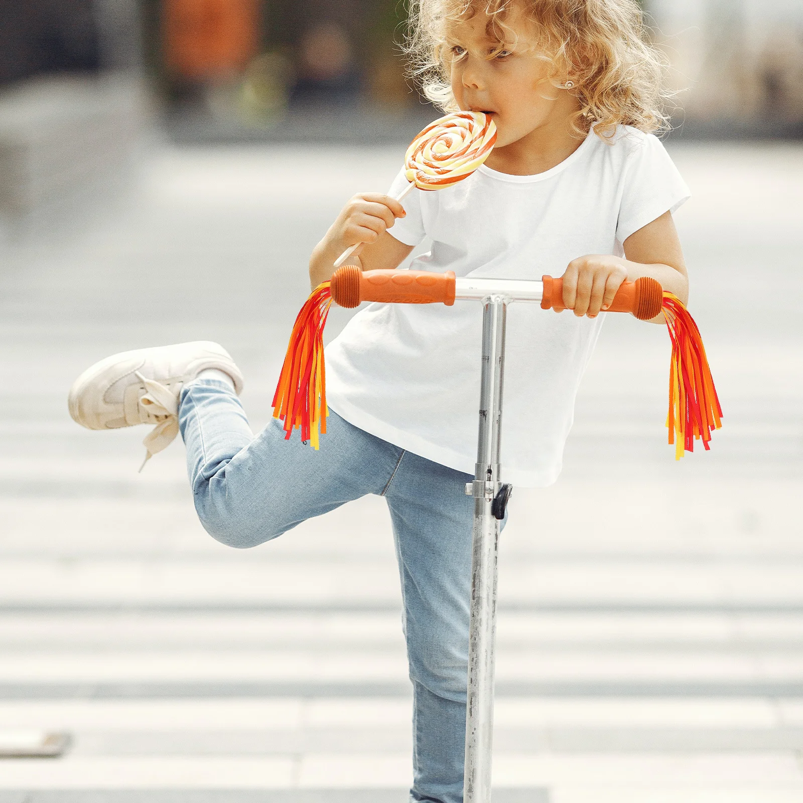 

4Pairs Bike Handlebar Streamers Colorful Tassels for Scooters DIY Bike Decorations Accessories Enhance Safety