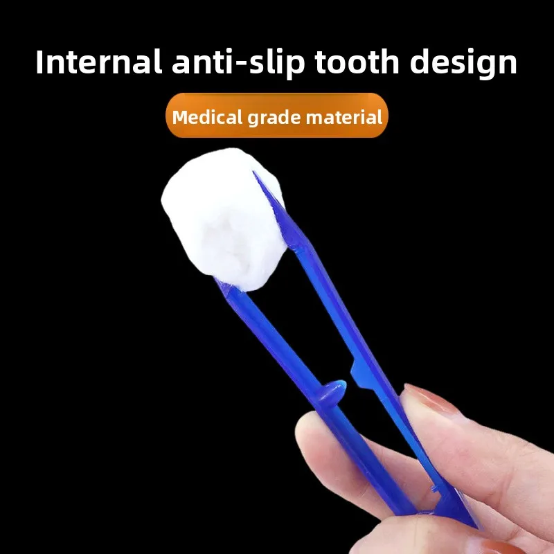V Shape Plastic Medicine Clamp 100PCS Individual Pack Disposable Tweezers Medical Wound Dressing Tool