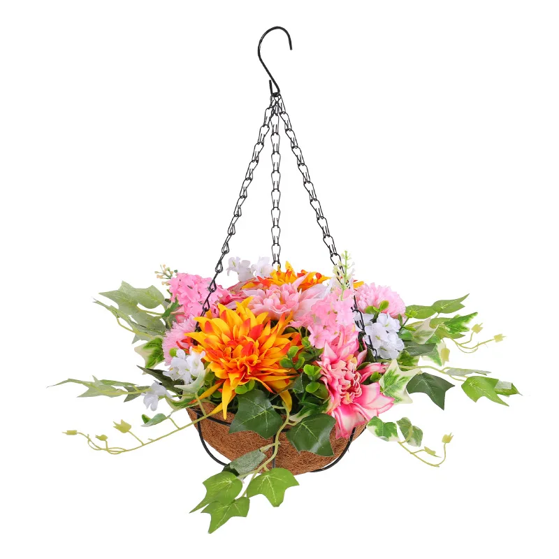 

Spring Chrysanthemum Hanging Basket Flower Portable Hook Potted Outdoor Courtyard Decoration Door Hanging