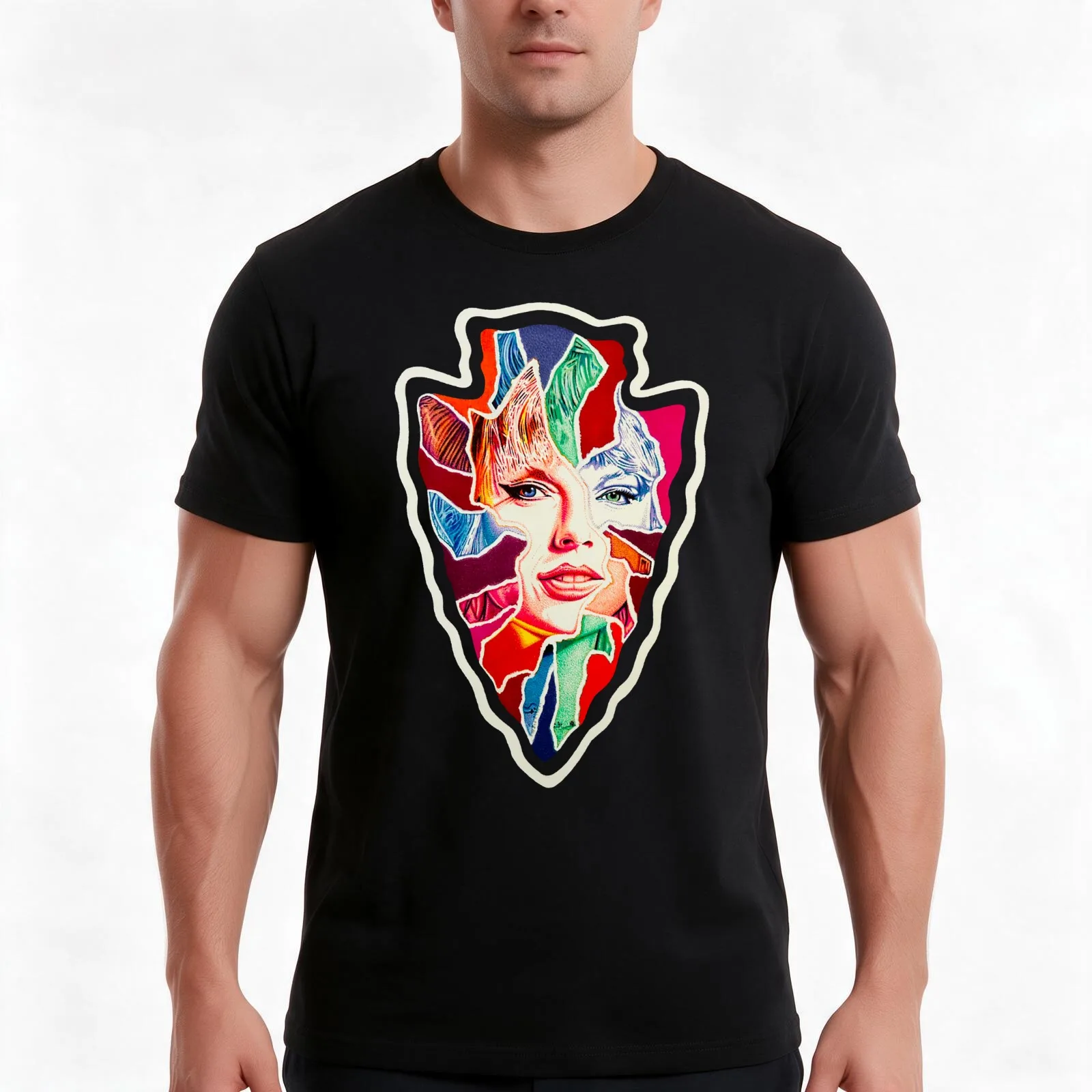 Swift Arrow T-Shirt Summer Casual Cotton Tee Oversized Streetwear Tops Vintage Graphic Print Loose Fit Short Sleeve