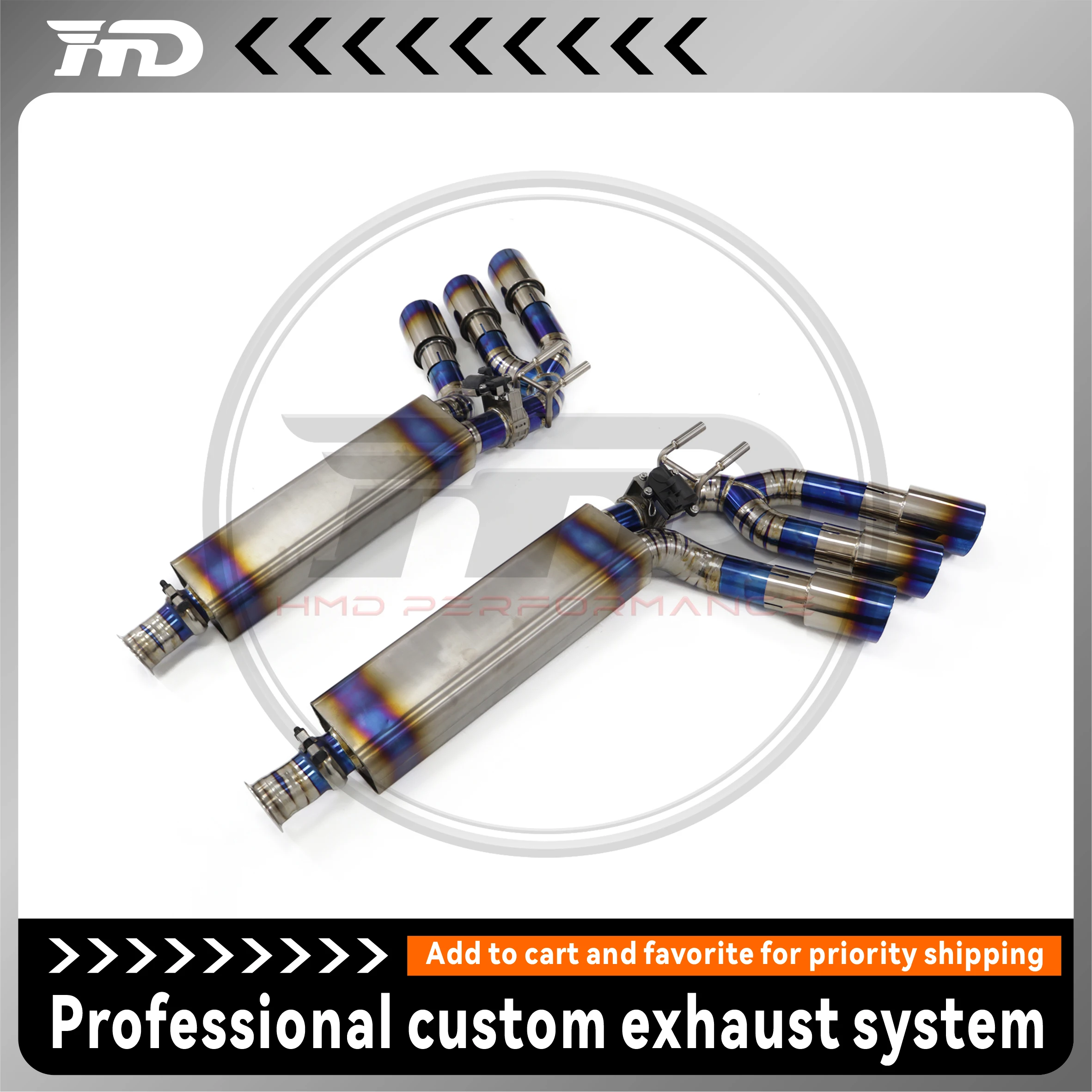 

Выхлопная система HMD Ti catback для Mercedes Benz W464 G500 G63 с OEM выпускным клапаном Deep Sound для автомобиля