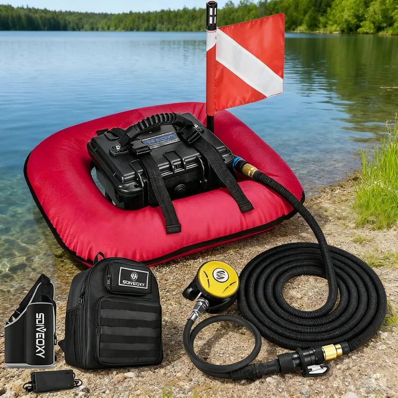 

70 Min Diving Ventilator Tankless Scuba Diving System with Rechargeable Battery 9 Meters Hookah Dive System Snuba Lung Tank