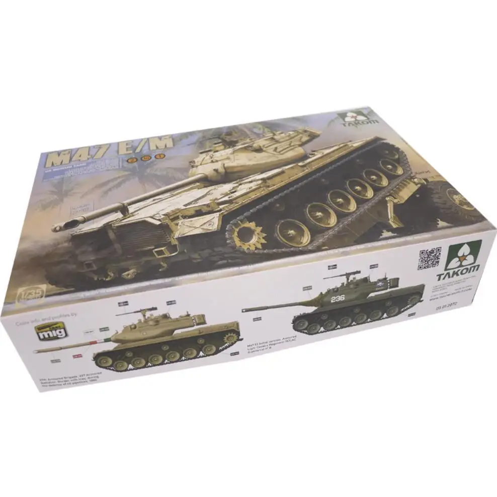 Takom 2072 1/35 U.S. M47 E/N Patton Medium Tank 2 in 1 (Plastic model)