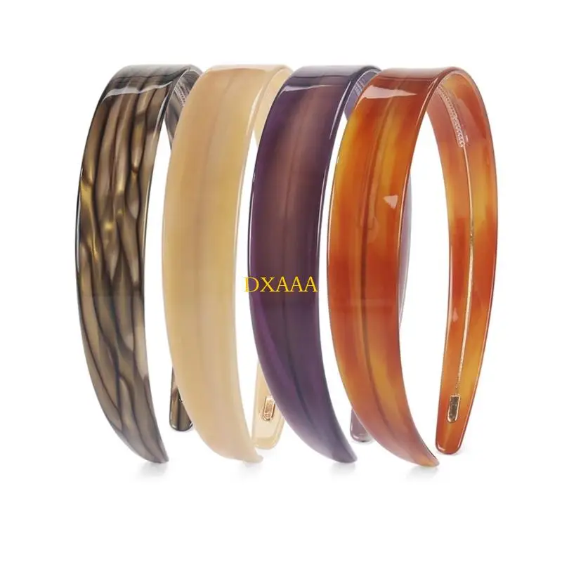 

DXAA Classical Pearls Finish Acetate Headband Toothed Hairband For Women Nonslip Comfortable Daily Wear