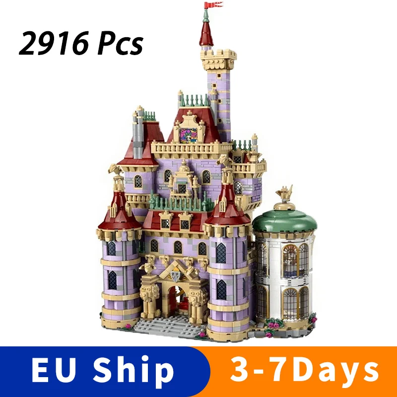 2916 pièces Blocs de construction de château magnifiques pour filles, modèle décoratif, jouets d'assemblage, cadeaux créatifs pour enfants et adultes, compatibles 43263