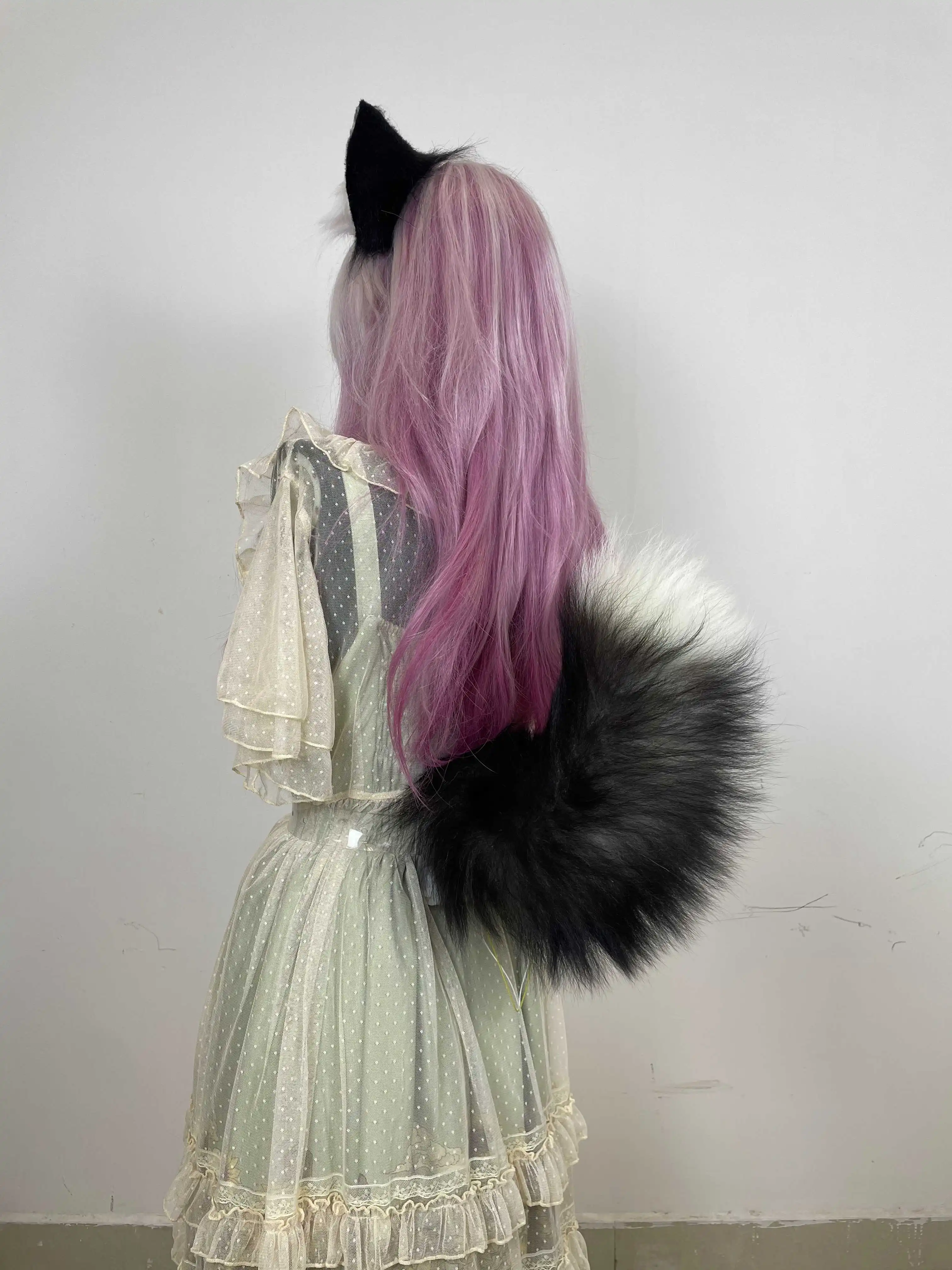 Moving Tail Electronic Electric Swing Tail Cat Tail Wolf Tail Cosplay Party Atmosphere Prop