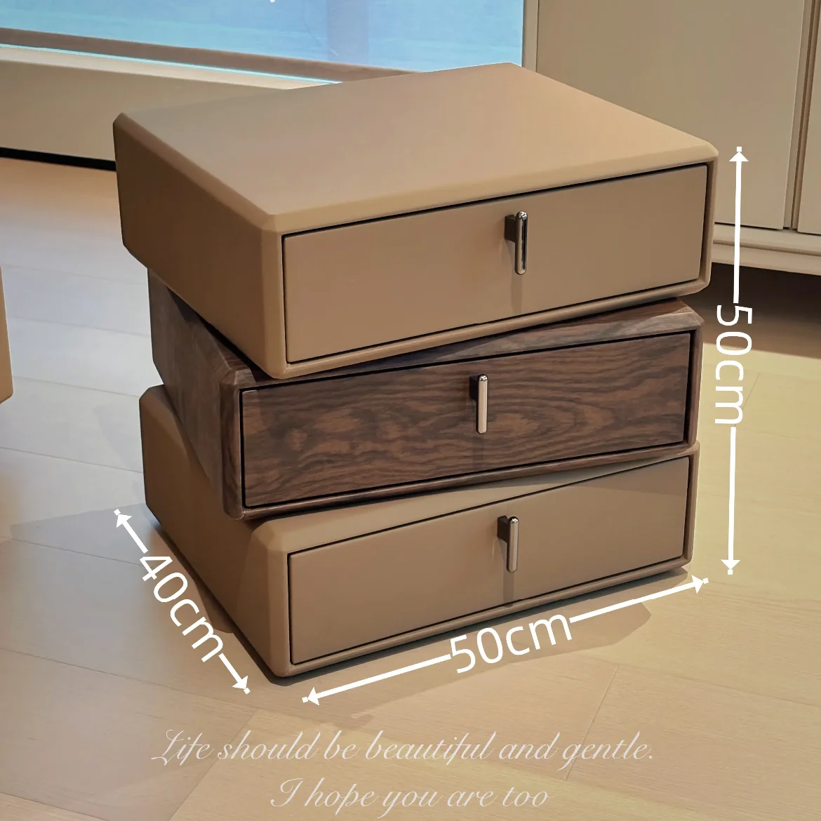 Moderner Luxus-Nachttisch aus massivem Holz, einzigartiges Design, Nachttisch für Schlafzimmer, Esszimmer, Hotel, Wohnzimmer, Wohnmöbel, verstellbar