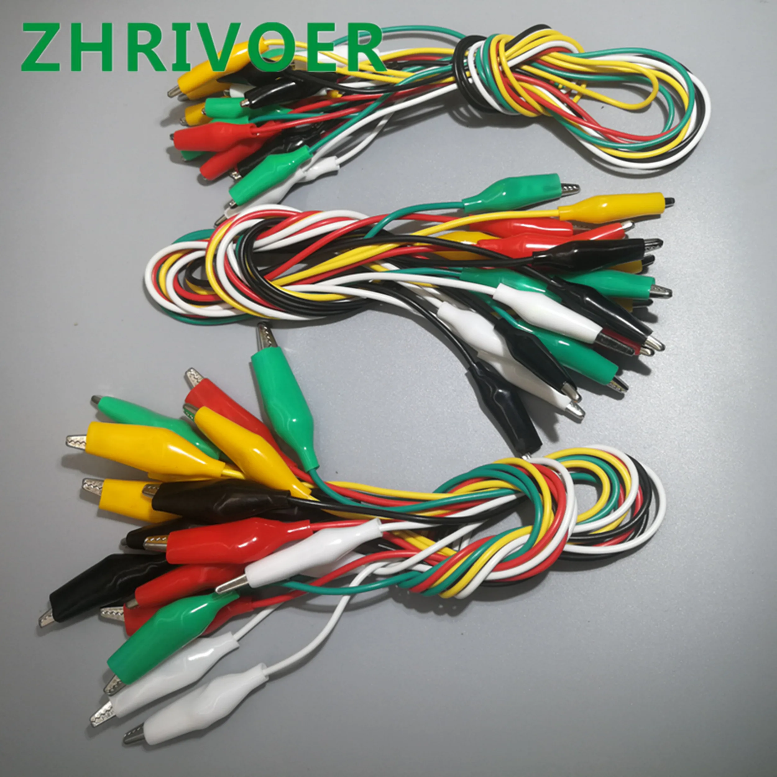 10Pc คลิปจระเข้ไฟฟ้า DIY Test Leads จระเข้ Double-Ended คลิปจระเข้ Roach Clip Jumper Wire 28มม.35มม.45มม.