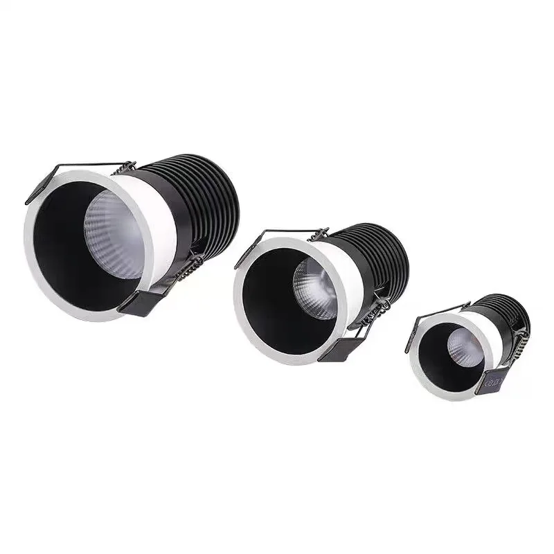 Anti Glare Dimmable Recessed COB LED Downlights 5W 7W 10W 15W LED Ceiling Lamps LED Ceiling Spot Lights Indoor Lighting