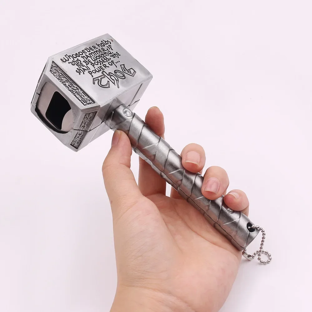 Dobeli large Size Beer Bottle Opener Multifunction Hammer Thor Shaped Beer Bottle Opener With Long Handle Kitchen Bar tool