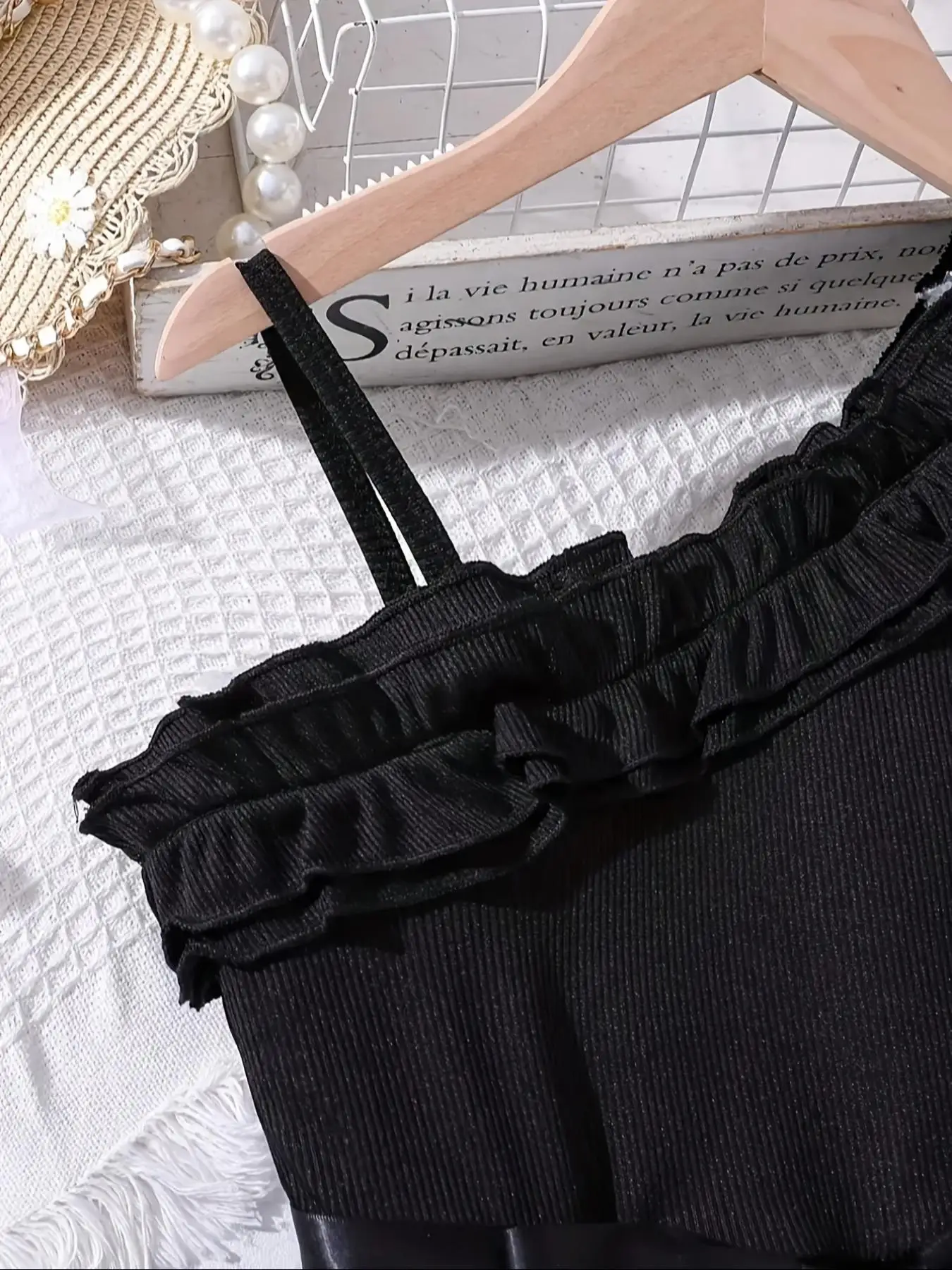 Sommer Mädchen Rüschen-Dekoration Cami Tutu Kleid Prinzessin Mesh Kinderkleid Freizeit Süßer Stil – Detail 26
