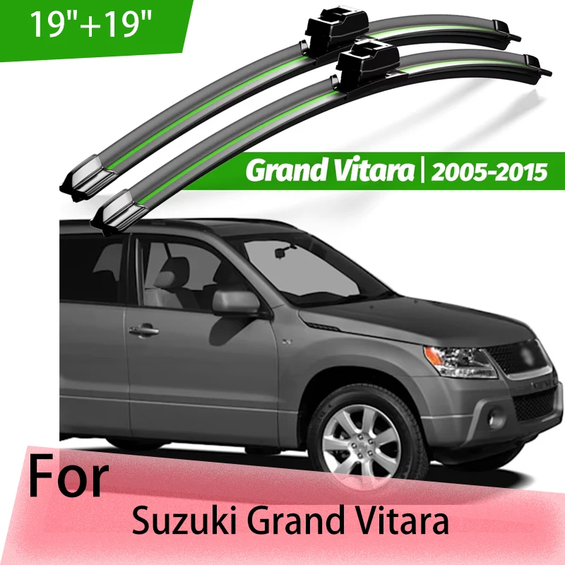 

Wiper Front Wiper Blades Set Kit For Suzuki Grand Vitara 2005 - 2015 Windshield Windscreen Rain Brushes 19"19" Accessories