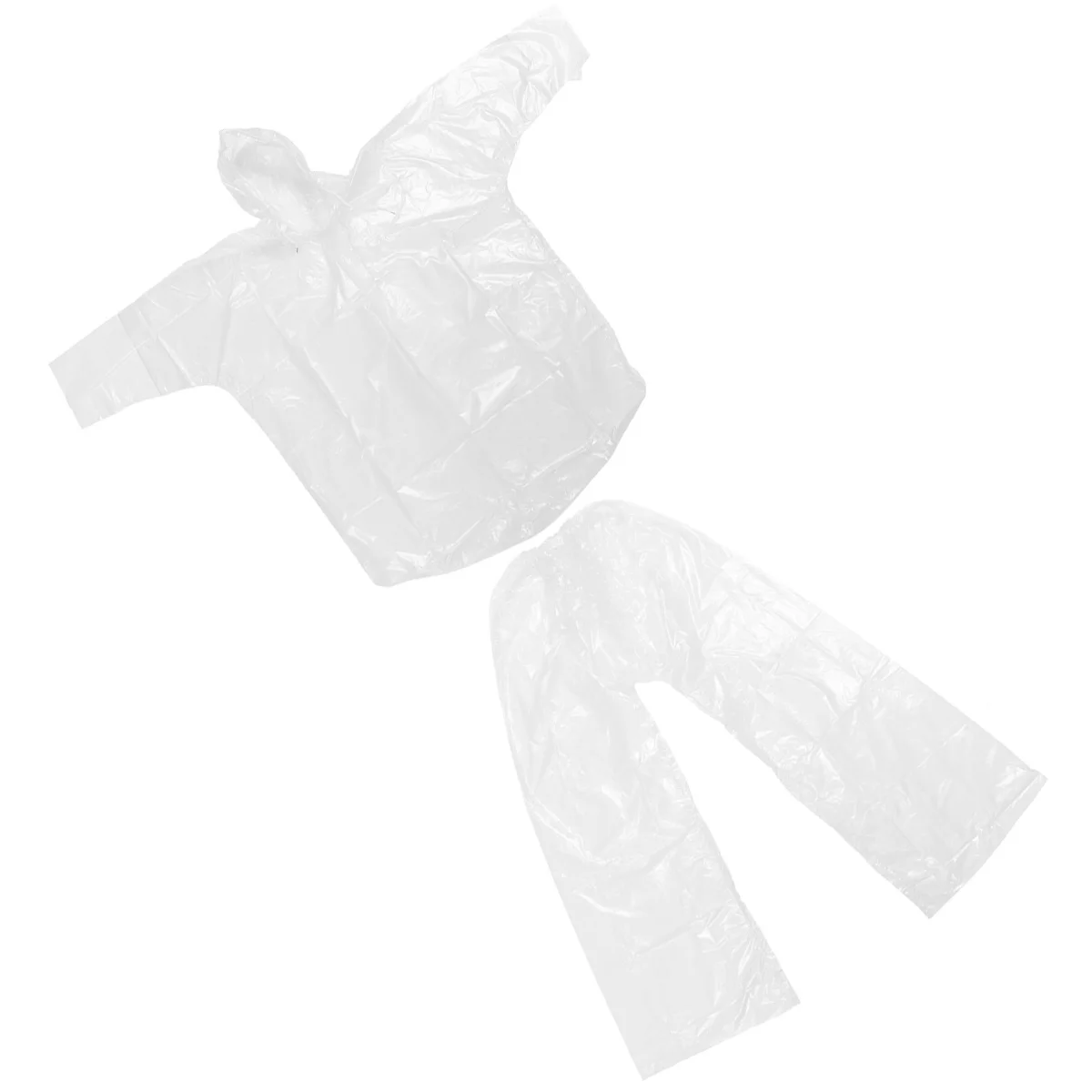 

2Pcs Children Raincoat with Hood Portable Windproof Rainwear for Sports Cycling Rainy Days Unisex Emergency Rain Coat