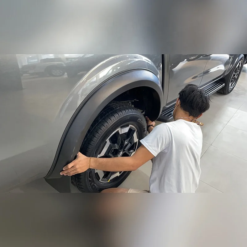 أجزاء جسم السيارة درابزين عجلة قوس الحاجز مشاعل ل نافارا 2021 + قوس عجلة صغيرة