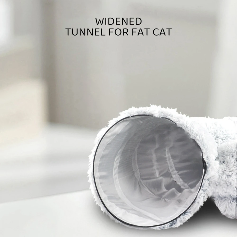 Imagem -06 - Plush Donut Pet Túnel Cama Kennel Nest Caverna Coisas Itens Suprimentos Produtos Cat Acessórios Casa Gatinho Training Toy