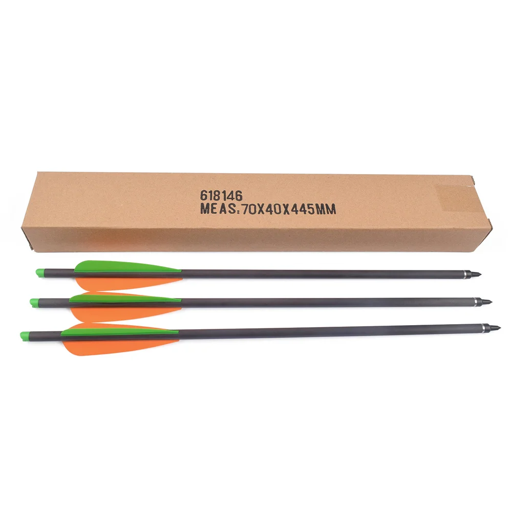 

Болты для арбалета для стрельбы из лука, гибридная карбоновая стрела 16 дюймов с лунным носком для стрельбы, охоты, изогнутого лука