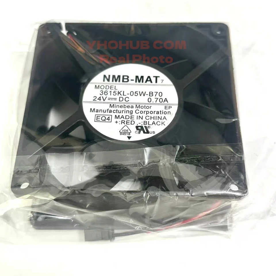 NMB-MAT 3615KL-05W-B70 EQ4 DC 24V 0.70A 2-Wire 92X92X38mm Server