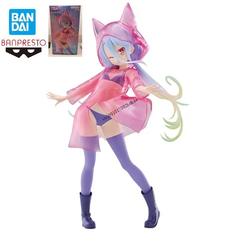

Original In Stock Bandai No Game No Life Shiro Espresto Glittery Raincoat Anime Characters Figure Ornaments Collect Cute Cartoon