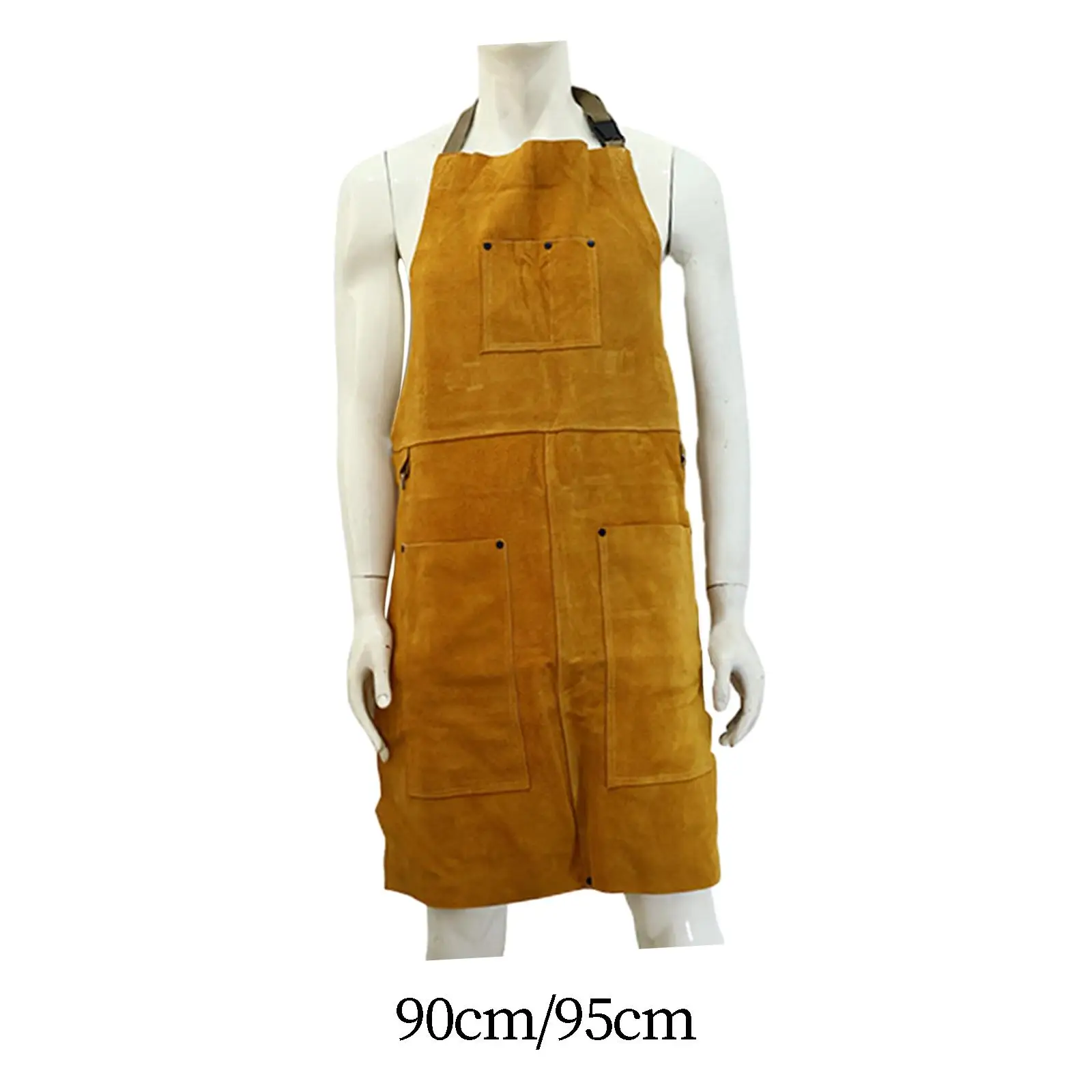 Welding Work Apron Welding Apron Heat Resistant Apron Carpenter Apron with Tool Pockets Welder Protective Clothes