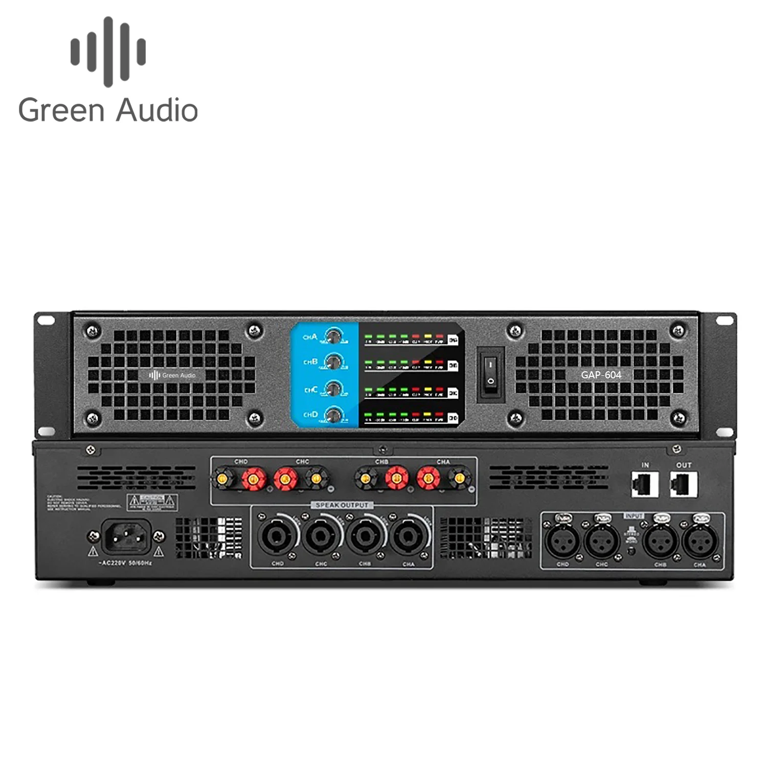 

GAP-604 Digital Amplifier Professional 600W 10000W 4 Channels 8 channels Powerful Amplifier For KTV Stage Concern Church