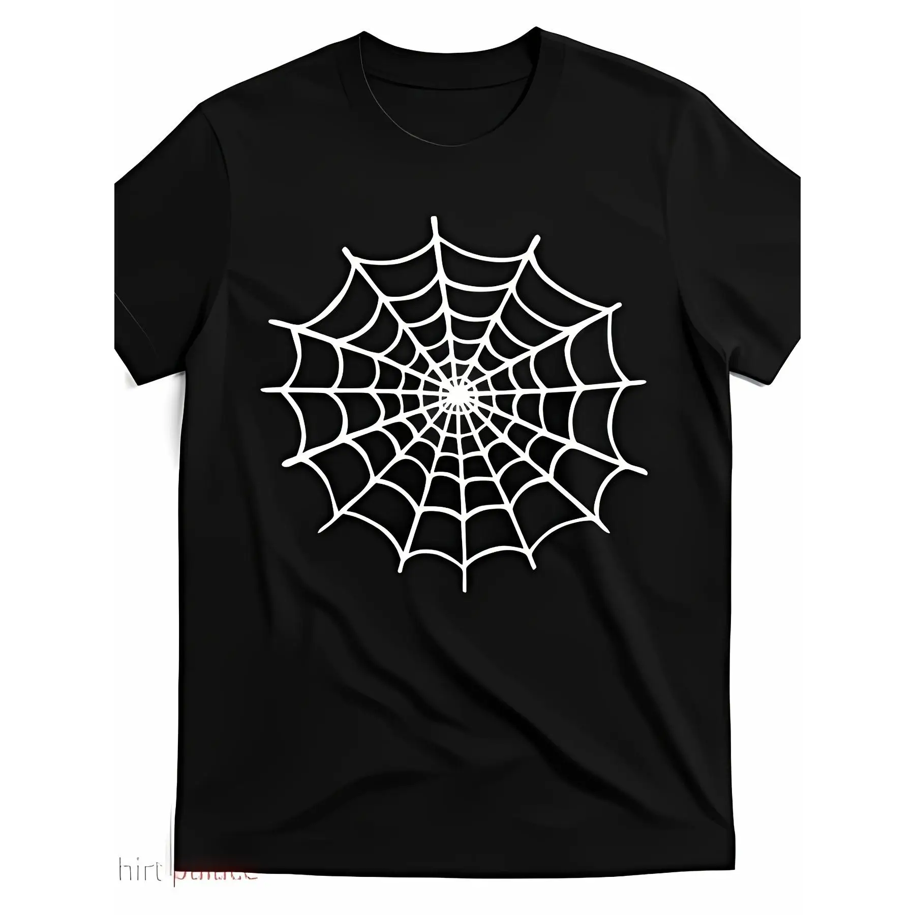 

Spider Web T-shirt Halloween Costume Gothic Grunge Tee for Women Men Spooky Season Party Outfit