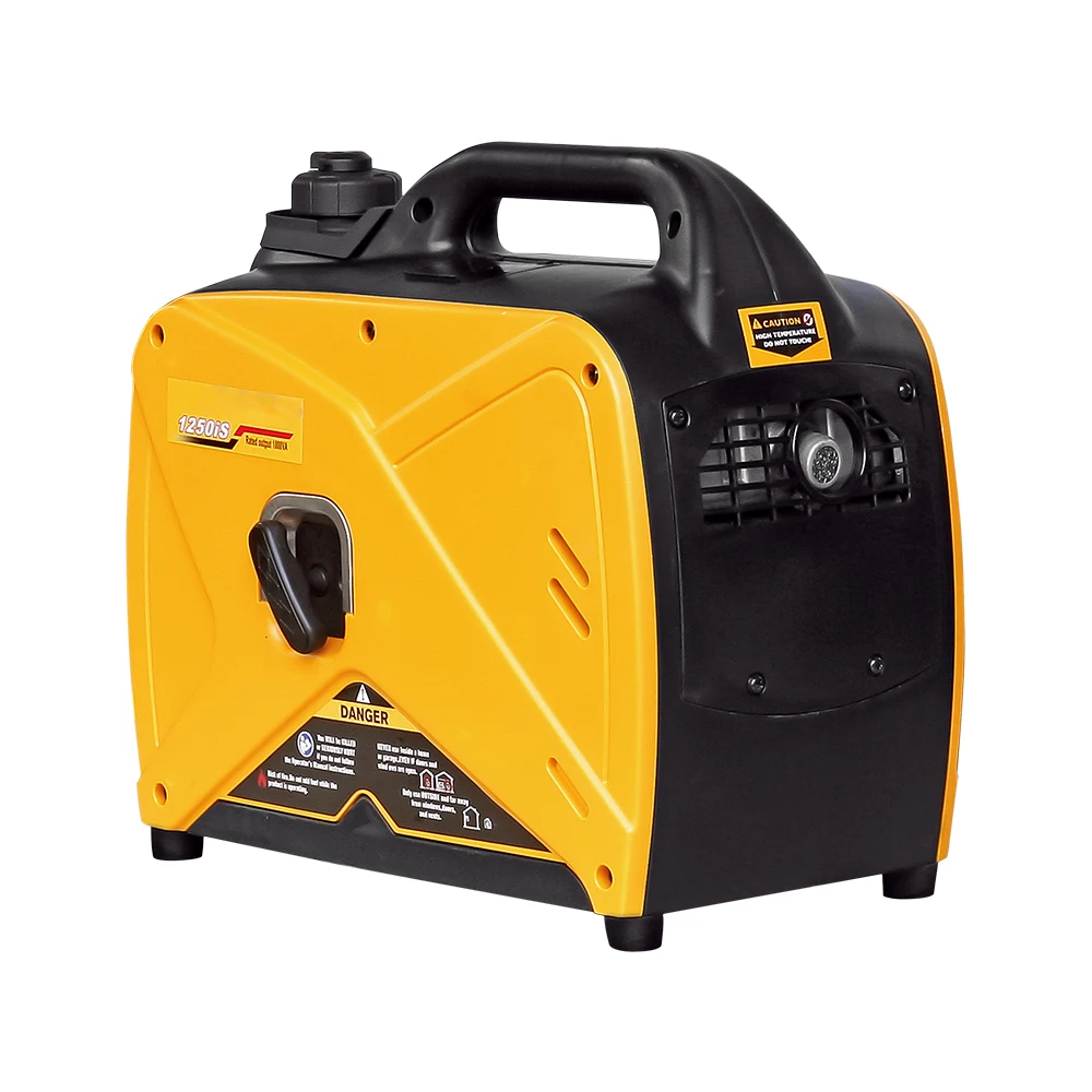 عاكس رقمي محمول صغير للغاية من النوع الصامت 2 كيلو وات / مولد كهرباء يدوي صغير محمول باليد يعمل بالبنزين