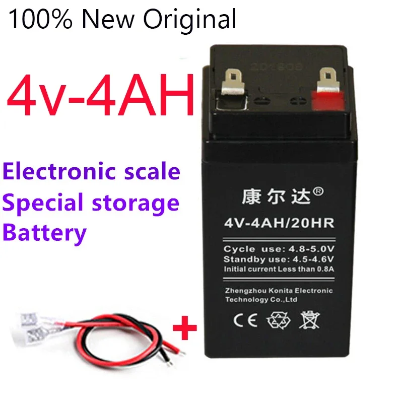 4V 4000mAh Pricing Electronic Scale Table  Lead Acid Battery Emergency Light Kids Toy Car Rechargeable