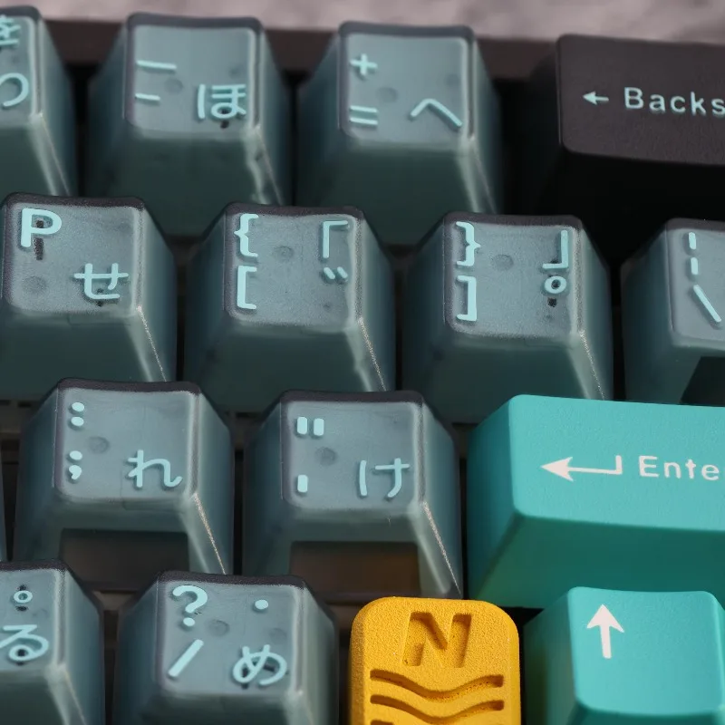 

JTK emerald Theme Keycaps Set PBT ABS cherry profile Custom Original Handmade Keycaps for Mechanical Keyboard Accessories DIY