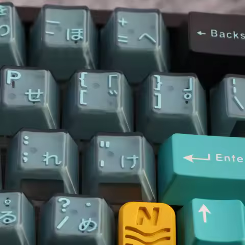 JTK emerald Theme Keycaps Set PBT ABS cherry profile Custom Original Handmade Keycaps for Mechanical Keyboard Accessories DIY