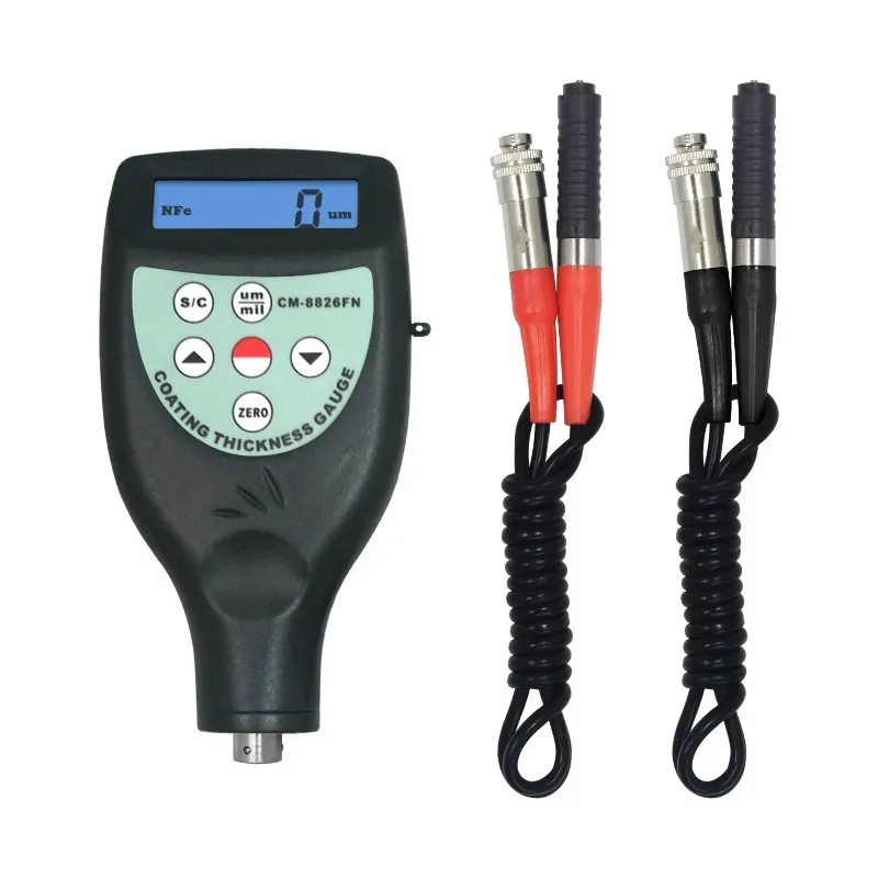 

Digital Paint Coating Thickness Gauge CM8826FN External Probe Magnetic Induction/Eddy Current(F/NF)1250um