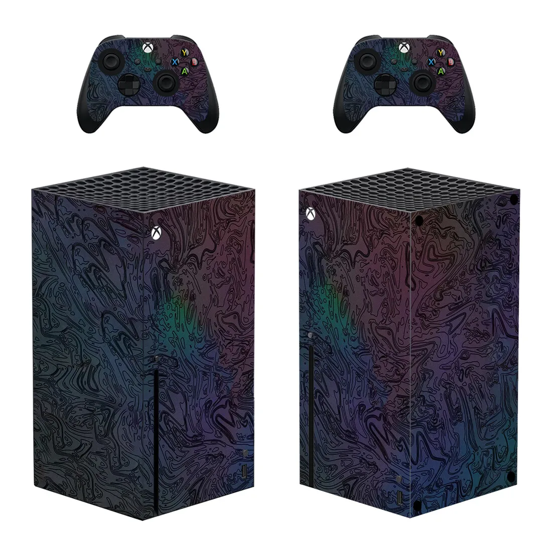 Naklejki na konsolę Xbox Series X i 2 kontrolery z własnym projektem, personalizowane, winylowe. — zdjęcie produktu 5