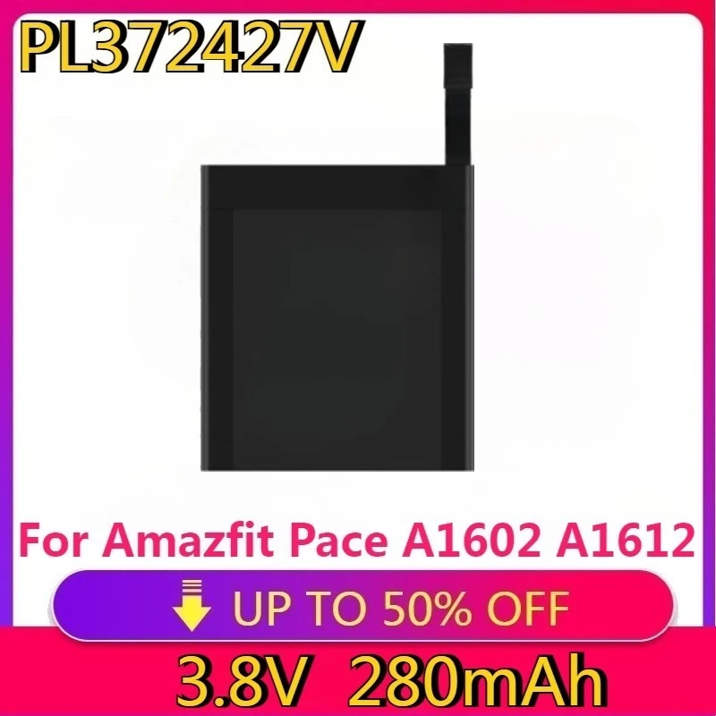 

High Quality PL372427V Replacement Battery for Amazfit Pace A1602 A1612 Rechargeable Polymer Lithium Ion Smart Watch Battery