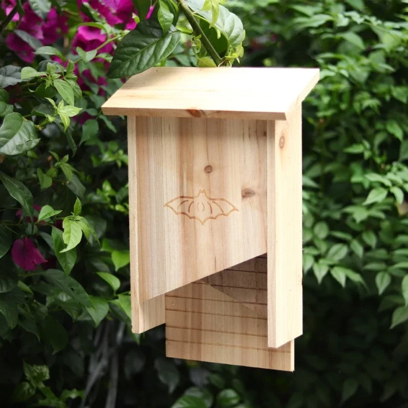 

Bat Box Classical Double Chamber Bat House Outside Bat Box for Outdoors Durable and Easy to Install