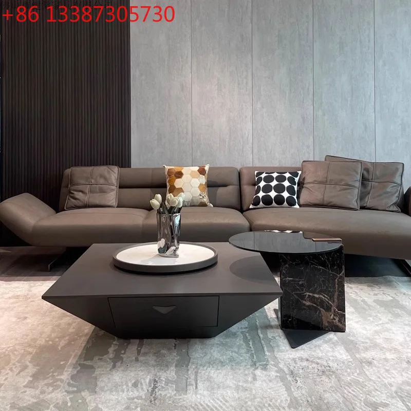 

Italian light luxury living room side several combinations modern simple square home minimalist