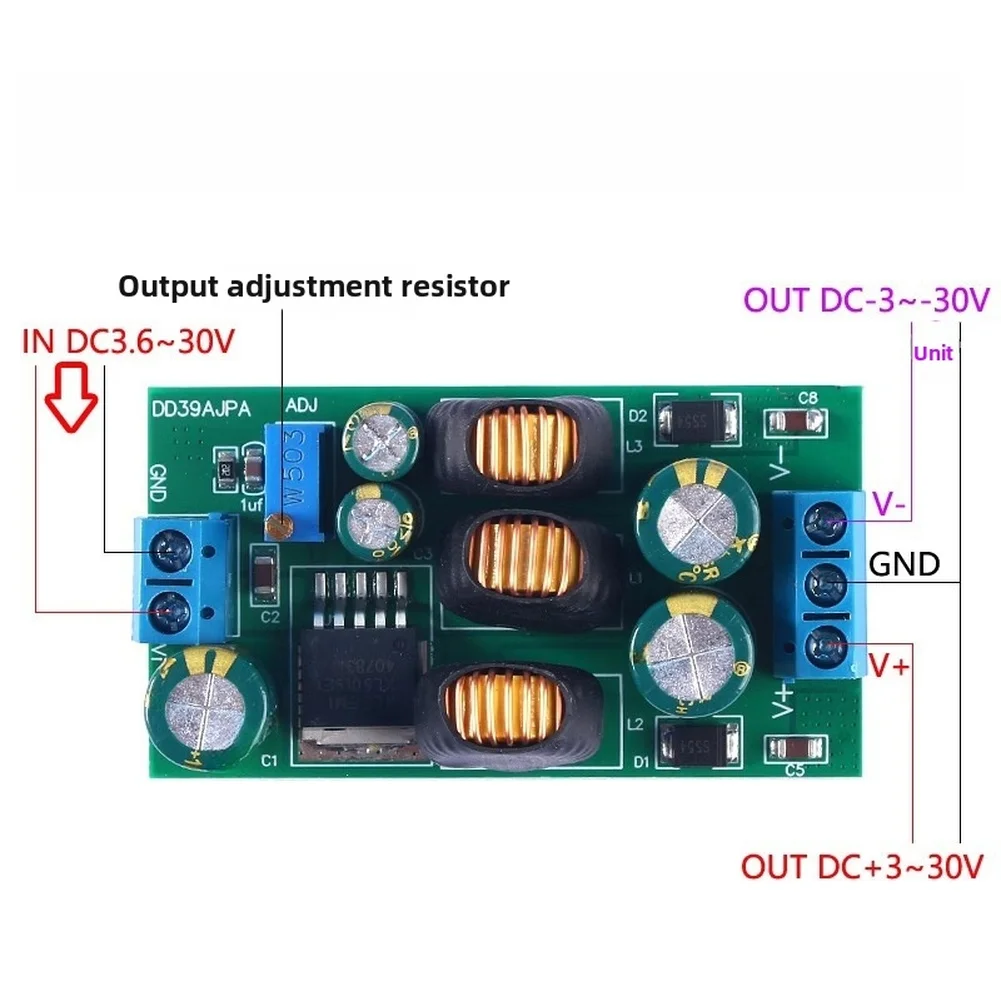 DC-DC Adjustable Dual Channel Power Supply Module Step Up Down Converter 5V 30V Input Range for Educational Electronics Labs