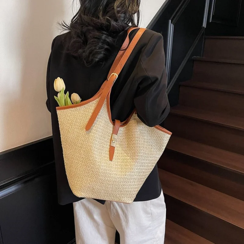 กระเป๋าหนังสะพายข้างทรงหรูหราสำหรับผู้หญิง กระเป๋าถือแบรนด์ดีไซเนอร์สุดหรู กระเป๋าสะพายไหล่ทรงโท้ท กระเป๋าสะพายข้างแบบคลาสสิกสำหรับสุภาพสตรี