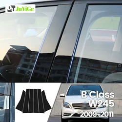 For Mercedes Benz B Class W245 2009-2011 2010 Bright Black Carbon Fibre Window Door B C Sticker