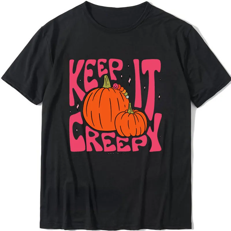 Keep It Creeoy-Camisetas estampadas de Halloween para hombre y Mujer, playera transpirable de secado rápido para exteriores, Ropa para Mujer