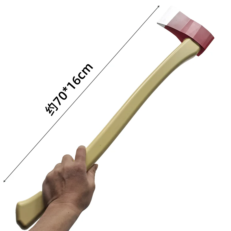 Cosplay Tool 1:1 Axe fire axe Tomahawk Scare Props Stage Performance Role Prop Axe Halloween Safety PU Rubber Model  view 3