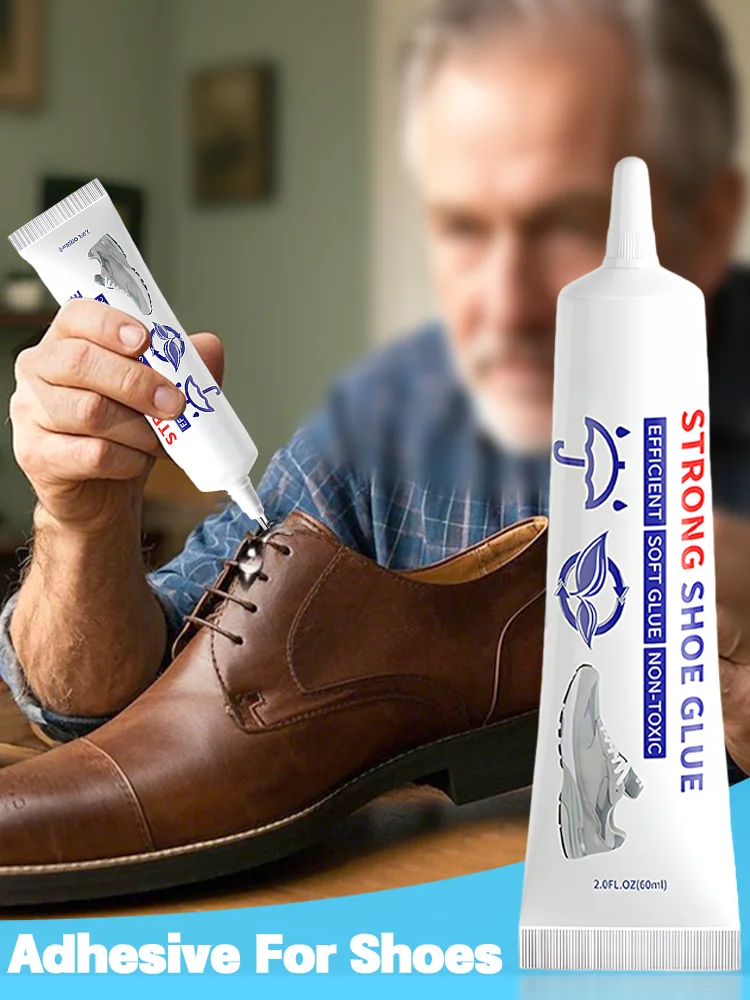 Adhésif de réparation de chaussures Super fort, 60ml, scellants universels imperméables pour baskets, bottes en cuir, colle de réparation rapide